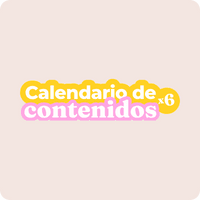 Calendario de contenidos para Instagram x6