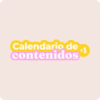 Calendario de contenidos para Instagram x1