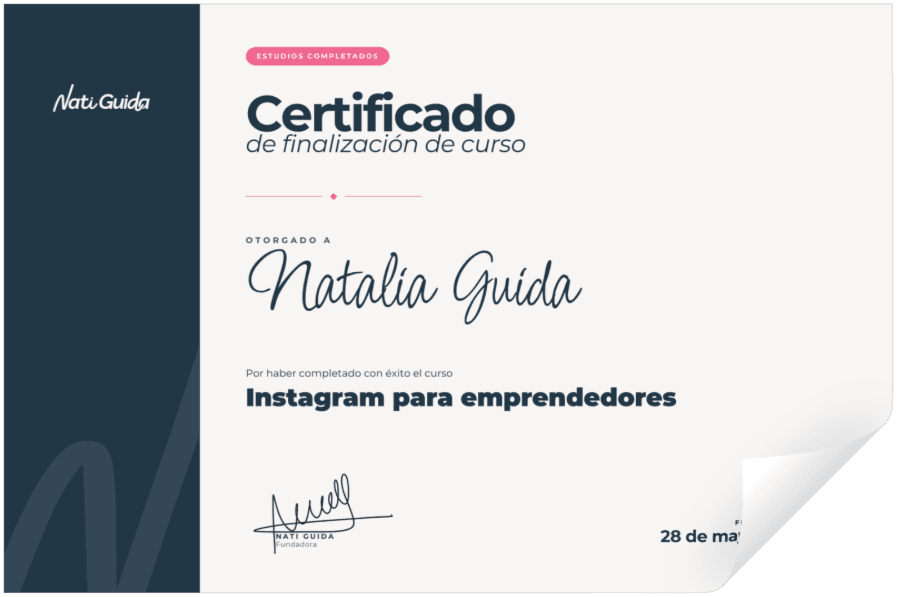 Certificado de finalización