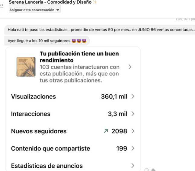Testimonio después de asesoría