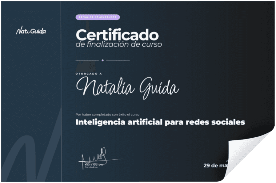 Certificado de finalización