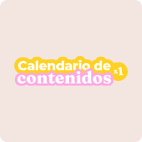 Calendario de contenidos para Instagram x1