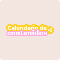 Calendario de contenidos para Instagram x6